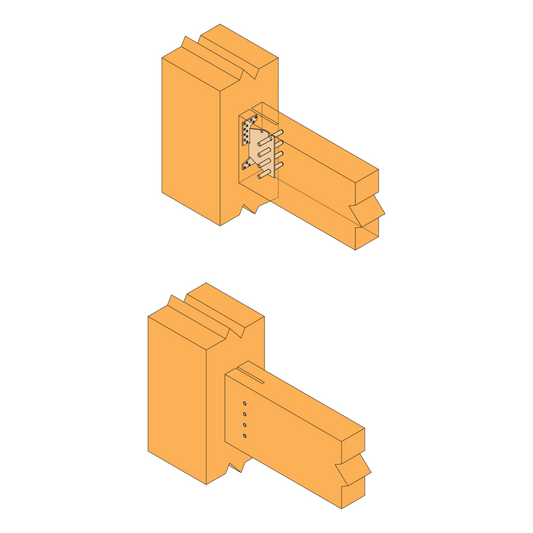 Estribo de Alma Interior tipo TU em Aço 104,5x60mm