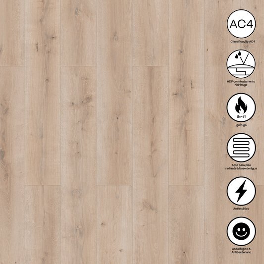 Pavimento Flutuante Laminado AC4 - Strat Office Cervo