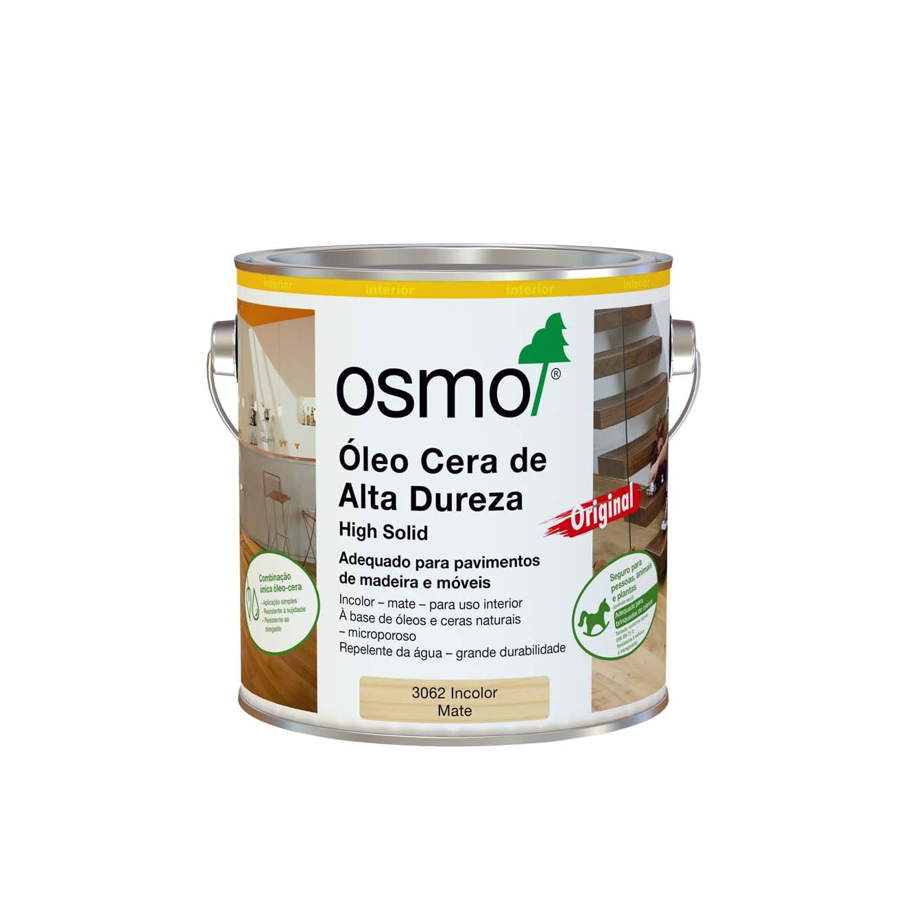Óleo Cera de Alta Dureza Mate Osmo 2,5L - Ref. 3062
