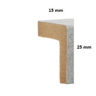 Remate de Canto Cornija em MDF 2440mm
