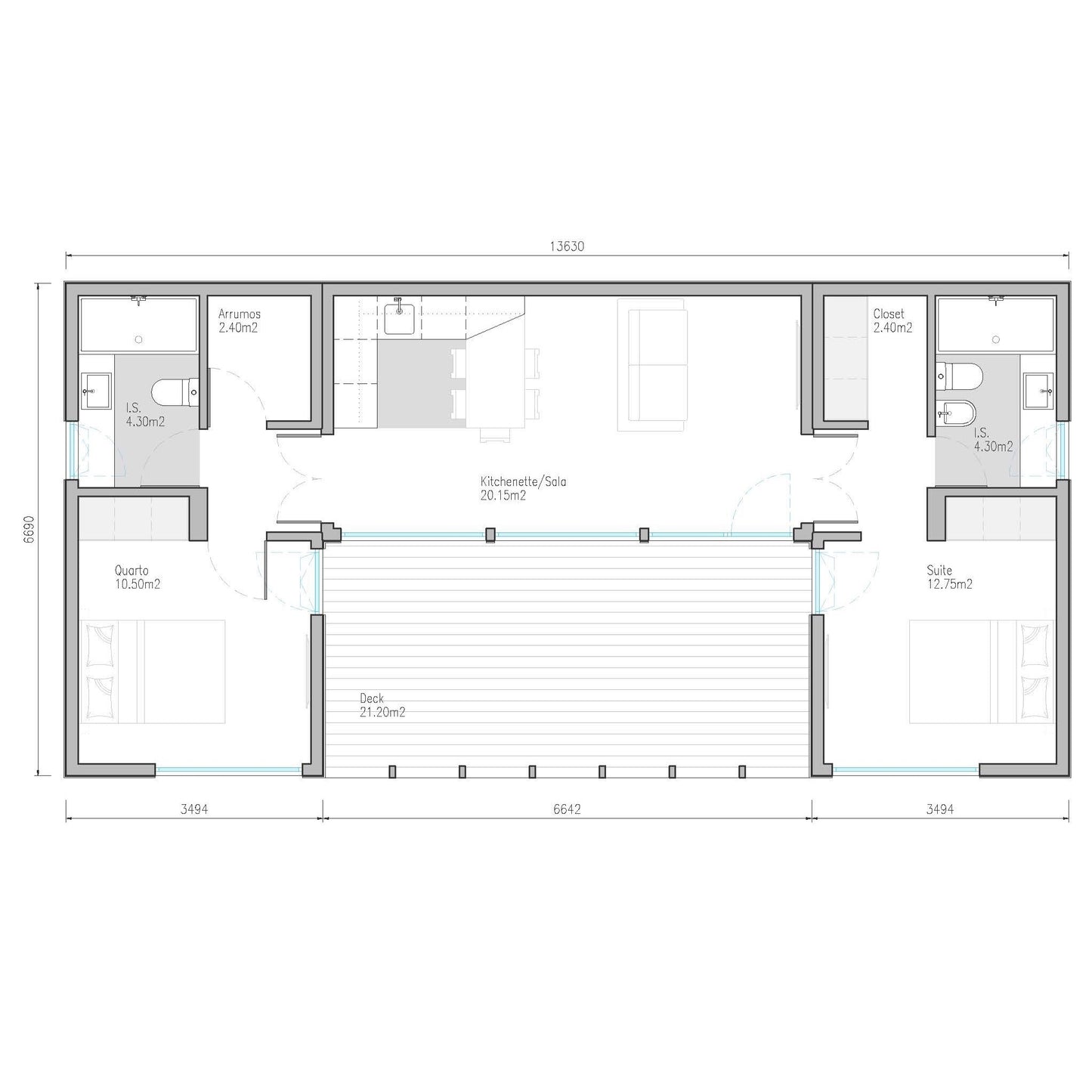 Casa Modular Treehouse Douro T2