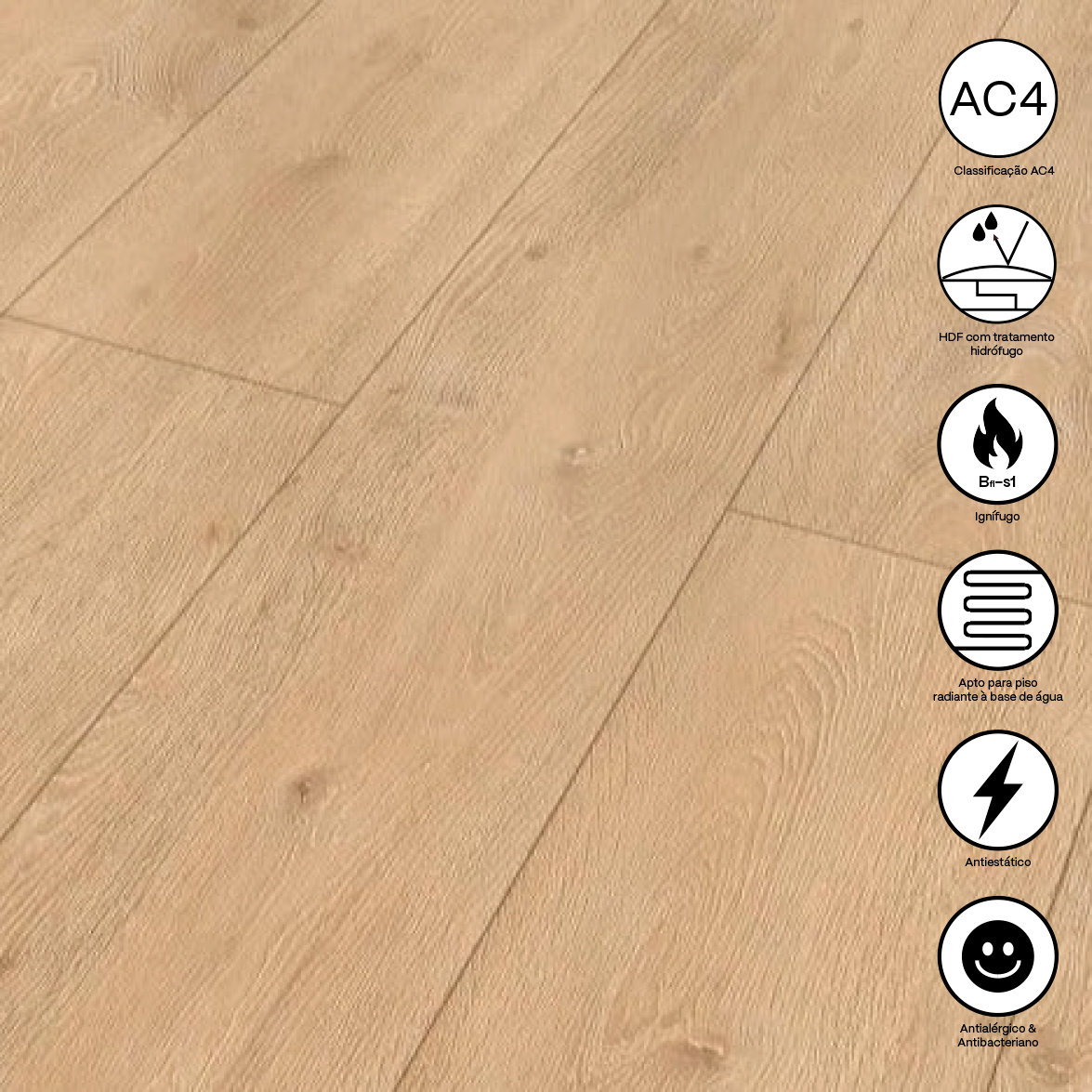 Pavimento Flutuante Laminado AC4 - Strat Office XXL Brandons Beige
