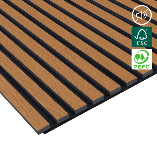 Revestimento Interior Acústico  - Carvalho