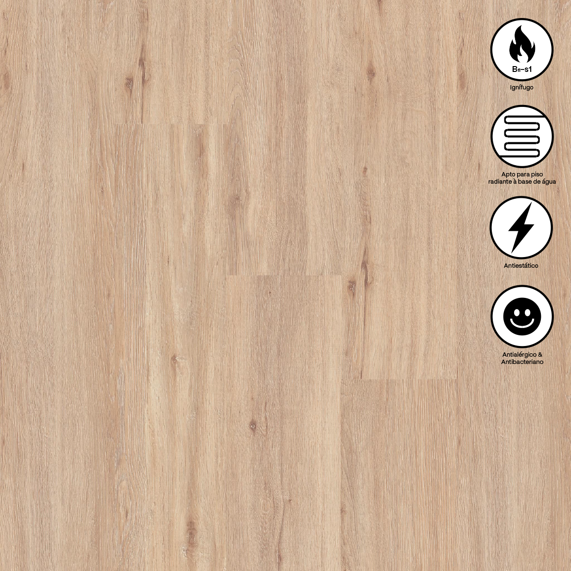 Pavimento Flutuante Laminado AC5 - Faus Carvalho Champagne