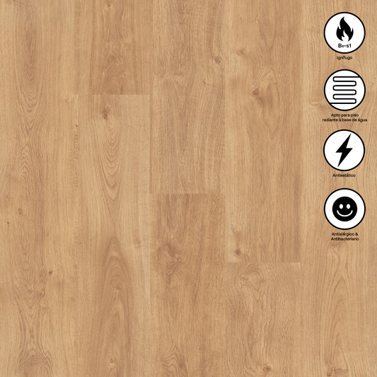 Pavimento Flutuante Laminado AC5 - Faus Carvalho Matiz