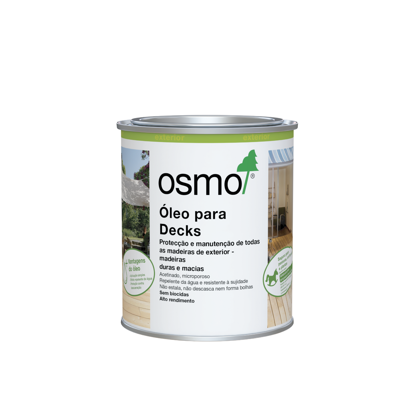 Óleo para Decks Cor Bangkirai Escuro Osmo 750ml - Ref. 016