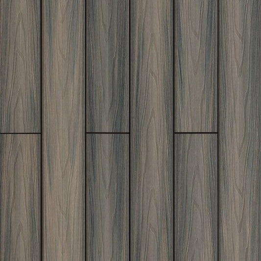 Deck Compósito Dupla Face 2,20m - Sdeck Composite Engraved Sucupira-Cinza Claro