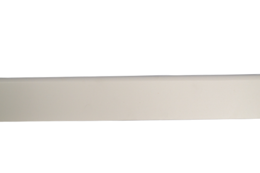 Rodapé Liso folheado com Papel Decorativo Cor Branca 2250mm