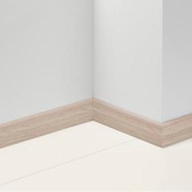 Rodapé Simples em MDF com Melamina de Carvalho 2,4m