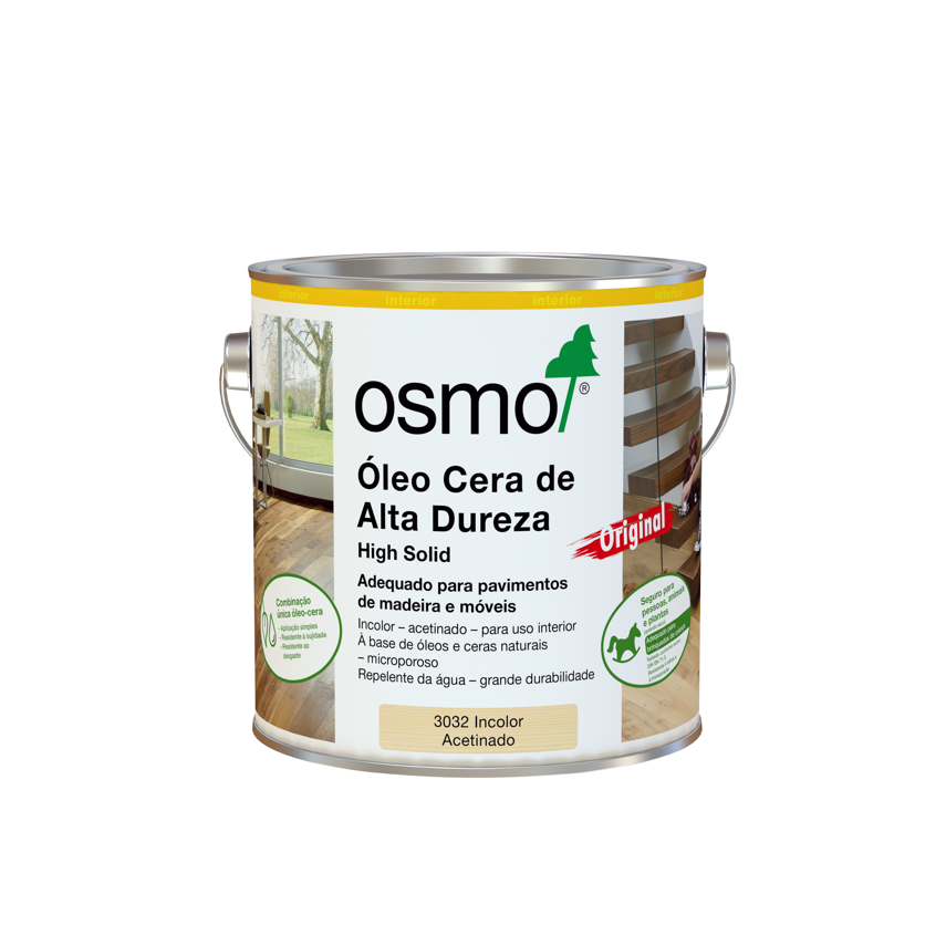 Óleo Cera de Alta Dureza Osmo 2,5L - Ref. 3032 Incolor Acetinado