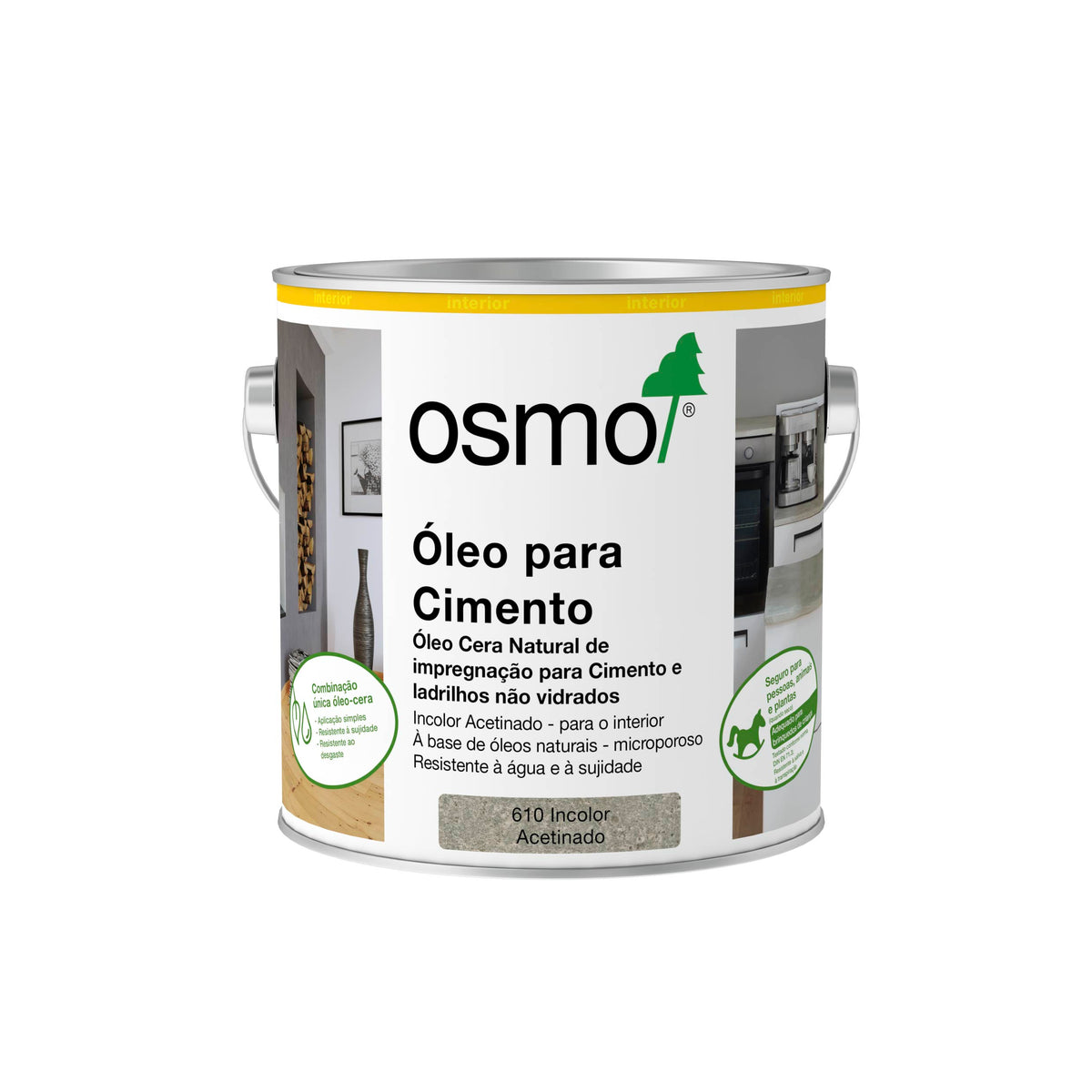 Óleo para Cimento Osmo 2,5L - Ref. 610  Incolor Acetinado