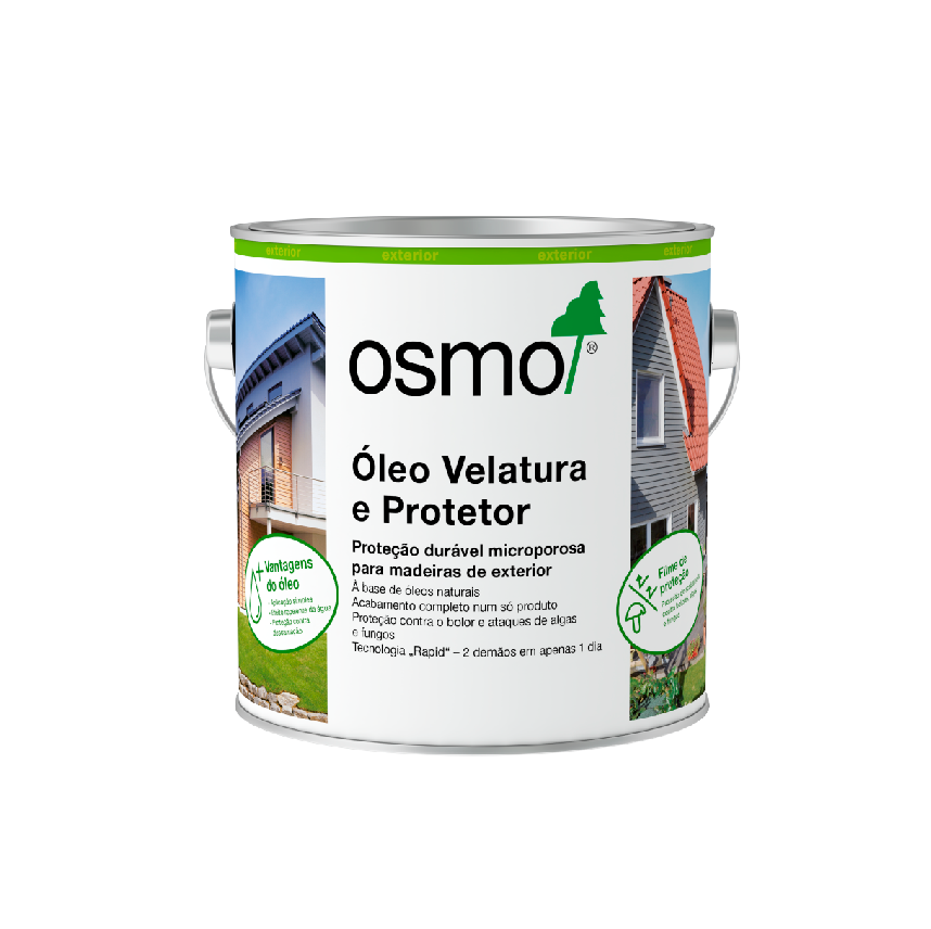 Óleo Velatura e Protetor Osmo 2,5L - Ref. 900 Branco Acetinado