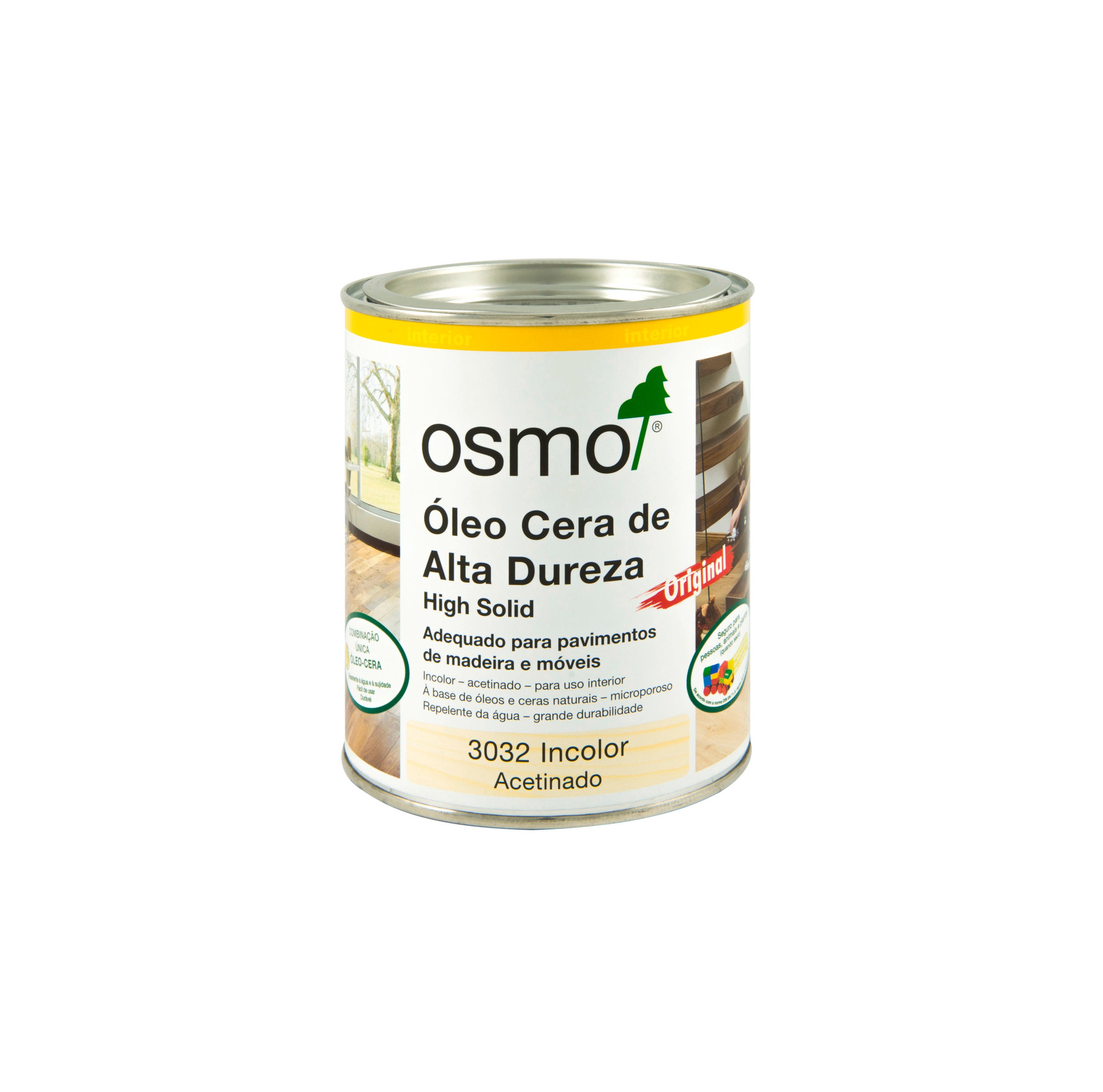 Óleo Cera de Alta Dureza Osmo 2,5L - Ref. 3032 Incolor Acetinado
