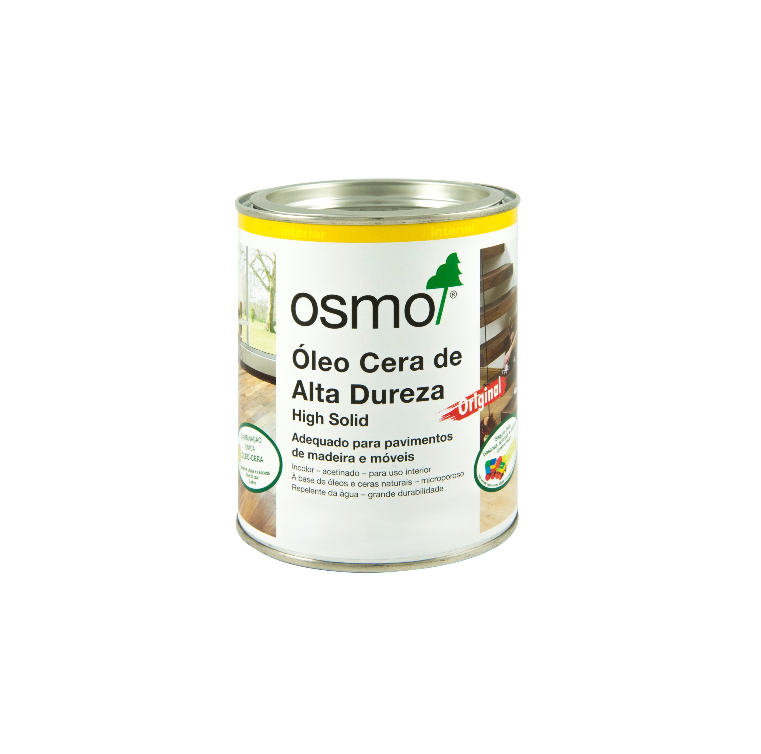 Óleo Cera de Alta Dureza Osmo 750ml - Ref. 3072 Âmbar Acetinado