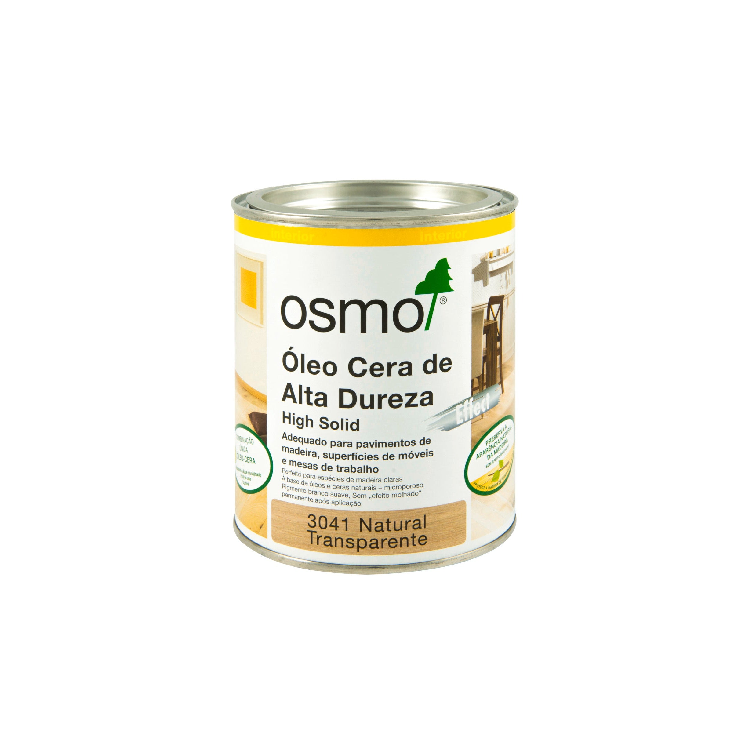Óleo Cera de Alta Dureza Osmo 750ml - Ref. 3041 Natural Mate