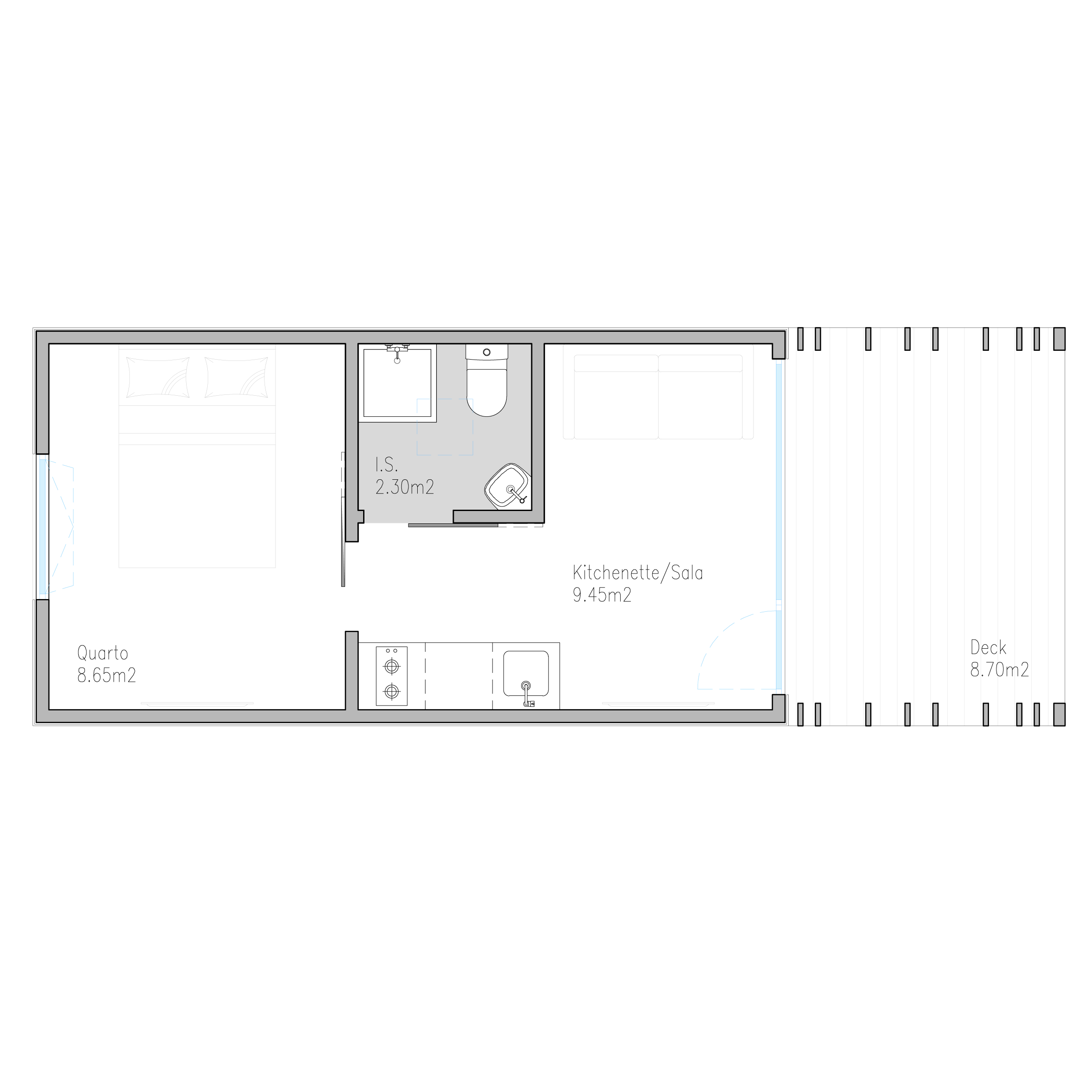 Casa Modular Treehouse Spot T1A