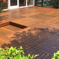Deck Madeira Maciça Natural - Sdeck Mosaico Piquiá 39x39cm