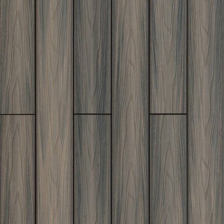 Deck Compósito Dupla Face 2,20m - Sdeck Composite Engraved Sucupira-Cinza Claro