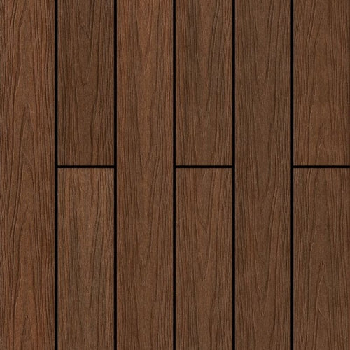 Deck Compósito Dupla Face 2,20m - Sdeck Composite Engraved Iroko-Cumaru