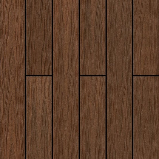 Deck Compósito Dupla Face 2,20m - Sdeck Composite Engraved Iroko-Cumaru