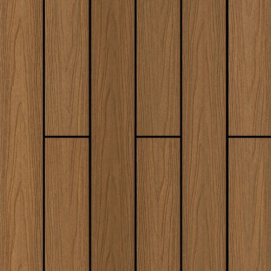 Deck Compósito Dupla Face 2,20m - Sdeck Composite Engraved Iroko-Cumaru