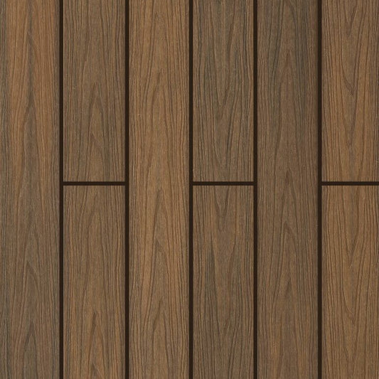 Deck Compósito Dupla Face 2,20m - Sdeck Composite Engraved Sucupira-Cinza Claro