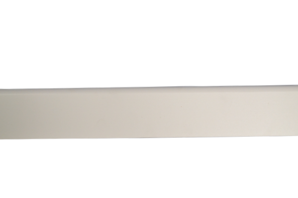 Rodapé Liso folheado com Papel Decorativo Cor Branca 2250mm